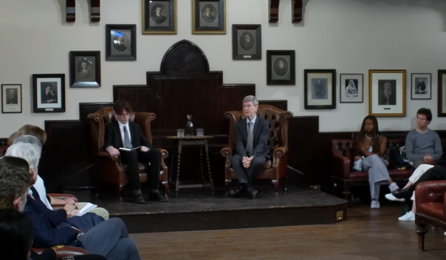 Screenshot aus Video: Professor Jeffrey Sachs + Q&A | Cambridge Union